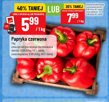 Papryka czerwona promocja w POLOmarket