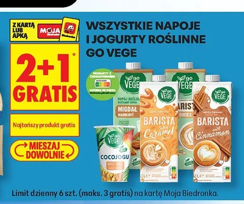 Napój roślinny owsiany Barista Go Vege promocja w Biedronka