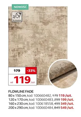 Dywan Flowline Fade 80x150 cm promocja w Komfort