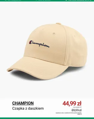 Czapka z daszkiem Champion promocja w Deichmann