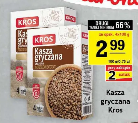 Kasza gryczana Kros promocja w Gram Market
