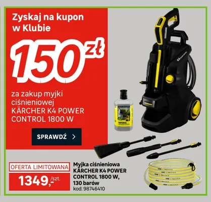 Myjka ciśnieniowa Kärcher K4 Power Control promocja w Leroy Merlin
