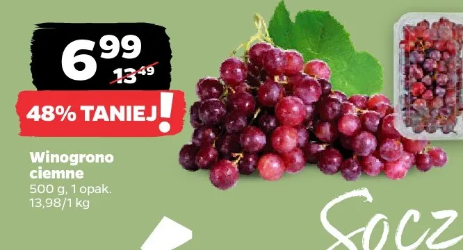 Winogrono ciemne promocja w Netto