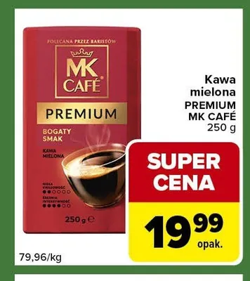Kawa mielona MK CAFÉ PREMIUM promocja w Carrefour Express