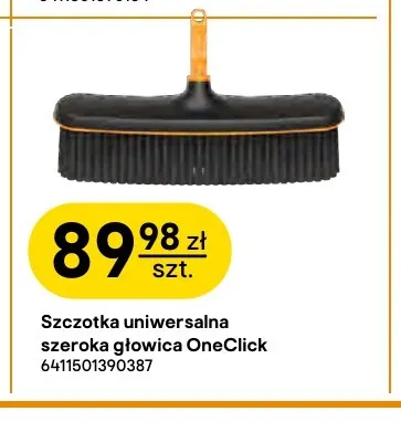 Szczotka uniwersalna szeroka głowica OneClick Fiskars promocja w Castorama