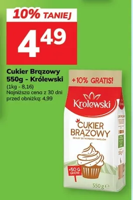 Cukier brązowy Królewski promocja w Hitpol
