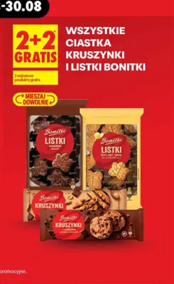 Ciastka Listki kakaowe Bonitki promocja w Biedronka