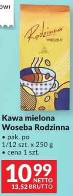 Kawa mielona Woseba Rodzinna promocja w Makro