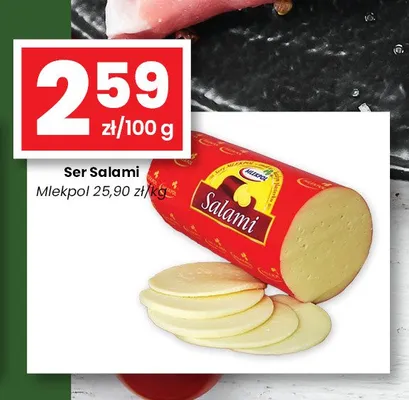Ser Salami Mlekpol promocja w emma MARKET