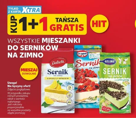 Sernik na zimno o smaku pistacjowym Gellwe promocja w Kaufland