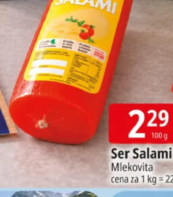 Ser salami Mlekovita promocja w Leclerc