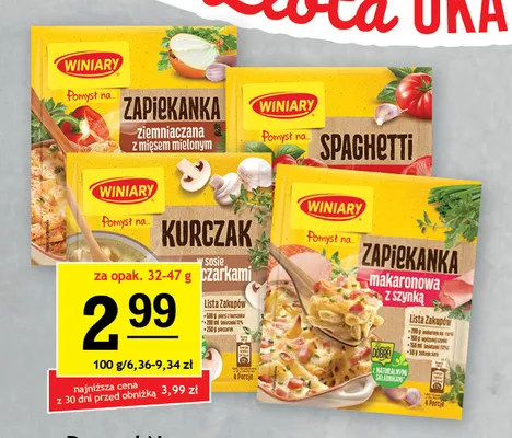 Winiary Pomysł na... Zapiekanka ziemniaczana z mięsem mielonym promocja w Gram Market