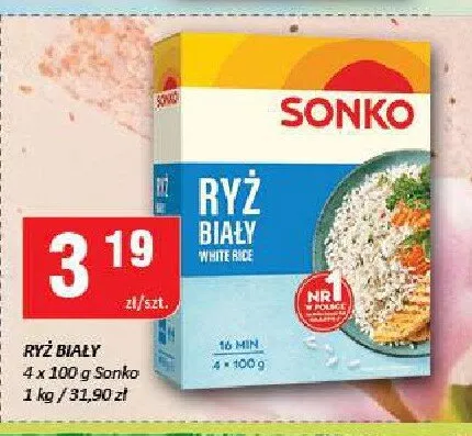 Ryż biały Sonko promocja w Chorten