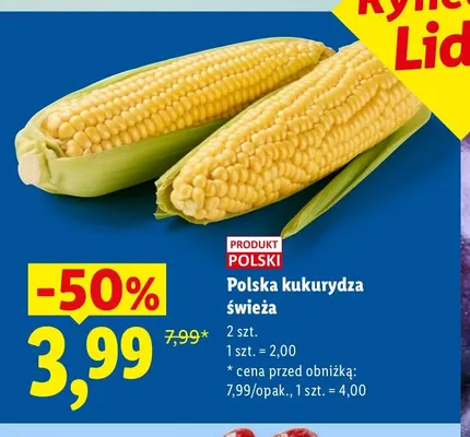 Kukurydza świeża polska Ryneczek Lidla promocja w Lidl