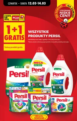 Wszystkie produkty Persil 1+1 GRATIS promocja w Biedronka