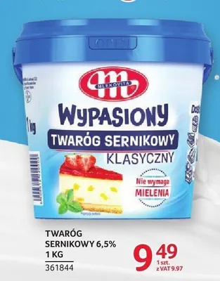 Twaróg sernikowy klasyczny 6,5% Wypasiony Mlekovita promocja w Selgros