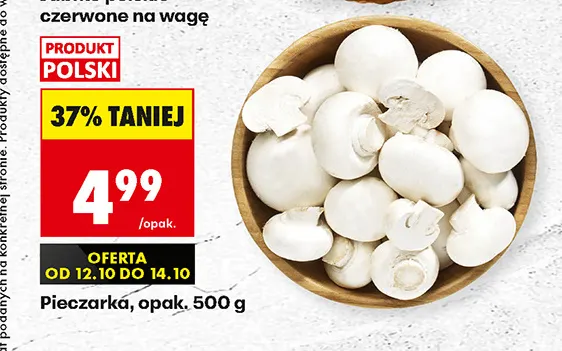 Pieczarki promocja w Biedronka