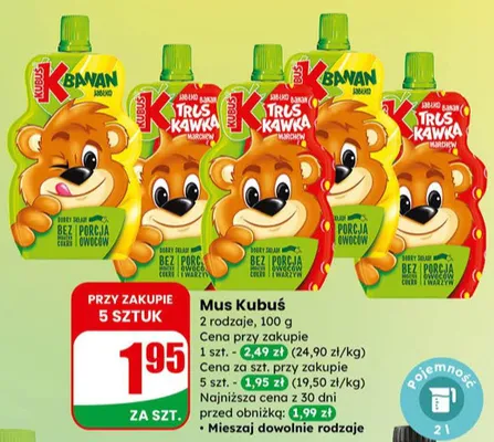 Mus truskawka promocja w Dino