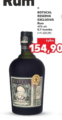 Rum Botucal Reserva Exclusiva 40% promocja w Kaufland