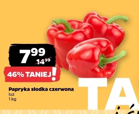 Papryka słodka czerwona promocja w Netto