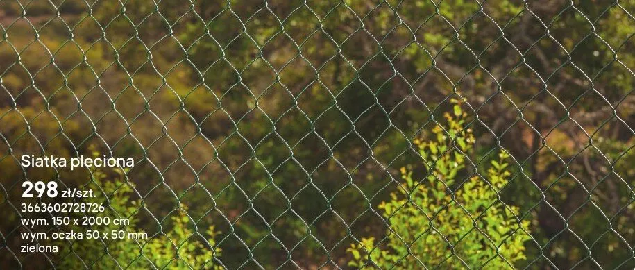 Siatka pleciona promocja w Castorama