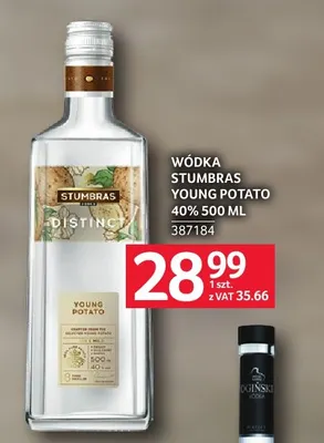 Wódka Stumbras Young Potato 40% promocja w Selgros