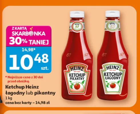 Ketchup Heinz łagodny promocja w Auchan