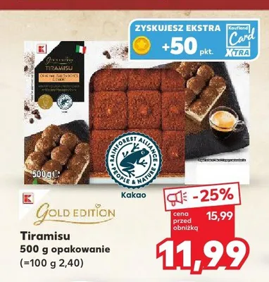 Tiramisu Gold Edition promocja w Kaufland