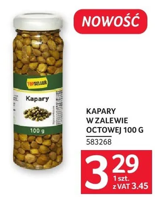 Kapary w zalewie octowej Topseller 100 g promocja w Selgros