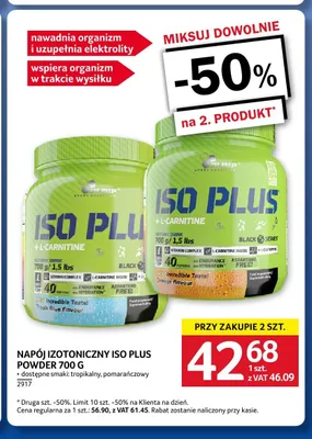Napój izotoniczny Olimp Iso Plus Powder o smaku tropikalnym promocja w Selgros
