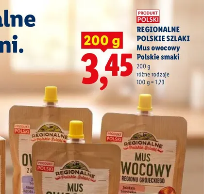 Mus owocowy z Regionu Grójeckiego Regionalne Polskie Szlaki promocja w Lidl