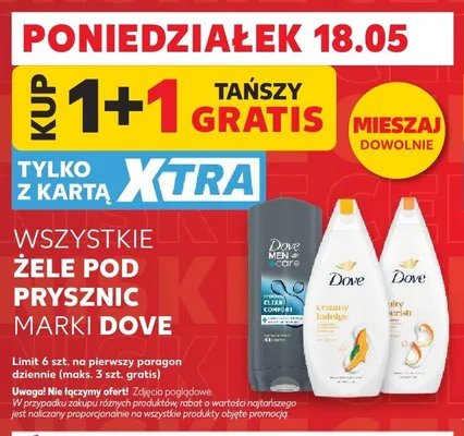 Żel pod prysznic Dove Men+Care Clean Comfort promocja w Kaufland