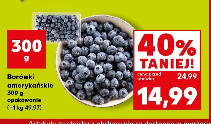 Borówki amerykańskie promocja w Kaufland
