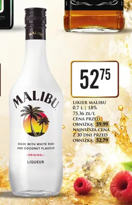 Likier Malibu promocja w Dino