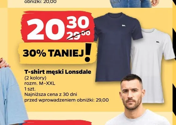 T-shirt męski Lonsdale promocja w Netto