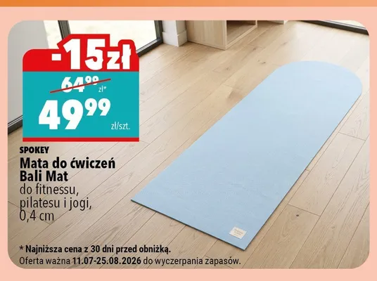 Mata do ćwiczeń Spokey Bali Mat promocja w Biedronka Home
