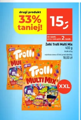 Żelki Trolli Multi Mix promocja w Dealz