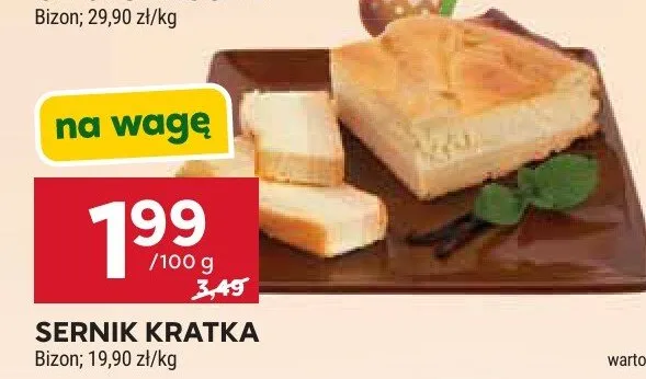 Sernik kratka promocja w Stokrotka