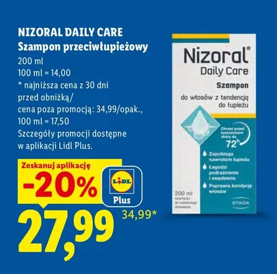 Szampon przeciwłupieżowy Nizoral Daily Care promocja w Lidl