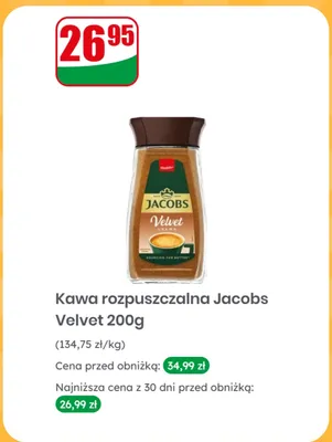 Kawa rozpuszczalna Jacobs Velvet promocja w Dino