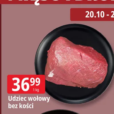 Udziec wołowy bez kości promocja w Leclerc