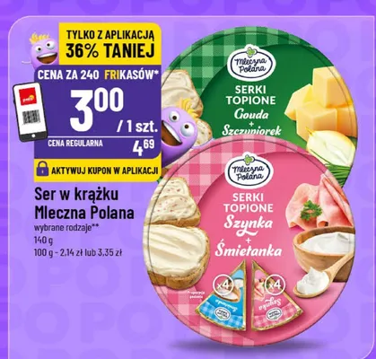 Ser w krążku serki topione gouda śmietanka promocja w POLOmarket