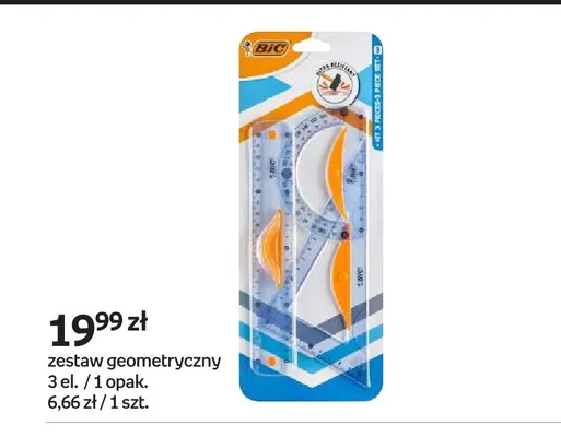 Zestaw geometryczny BIC 3 elementy promocja w Empik