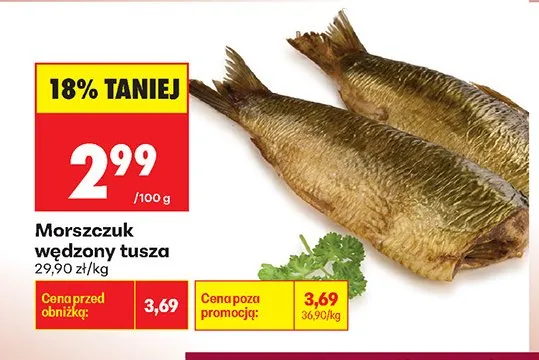 Morszczuk wędzony tusza promocja w Biedronka