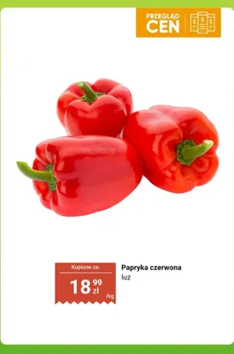 Papryka czerwona luz promocja w Dino