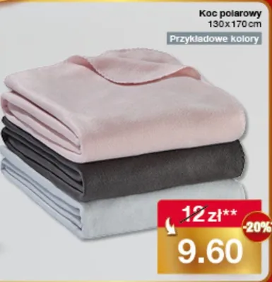 Koc polarowy promocja w Woolworth