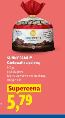 Czokowafle z polewą czekoladową Sunny Family promocja w Lidl