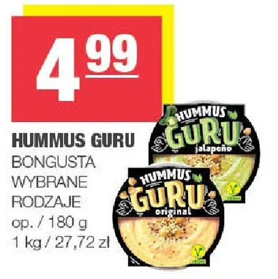 Hummus Bongusta promocja w SPAR