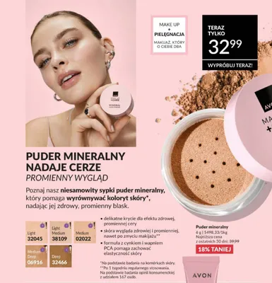 Puder mineralny sypki AVON Deep promocja w AVON
