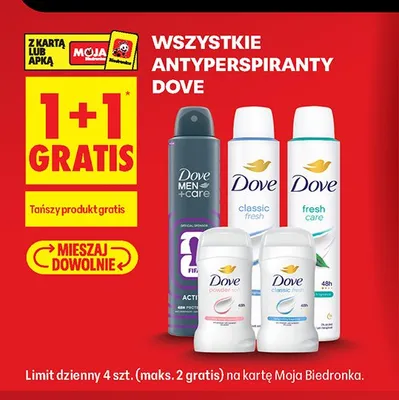Antyperspirant w kulce Dove Classic promocja w Biedronka